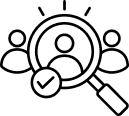 Large-scale recruitment icon